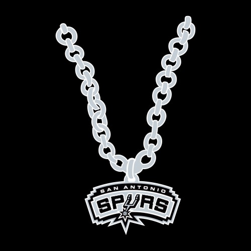 San Antonio Spurs Necklace logo vinyl decal